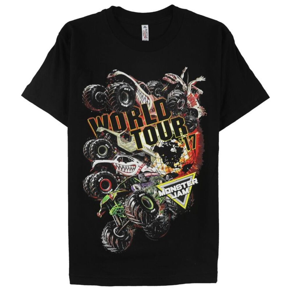 Monster Jam Black Graphic Tee for Men